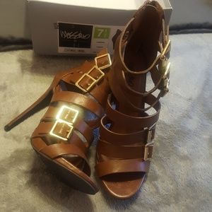 Strapped heels (sapphire)Closing Poshmark